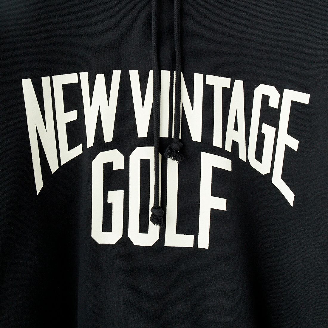 NEW VINTAGE GOLF [ニュービンテージゴルフ] ロゴスウェットフーディ [NVG-0304] BLACK
