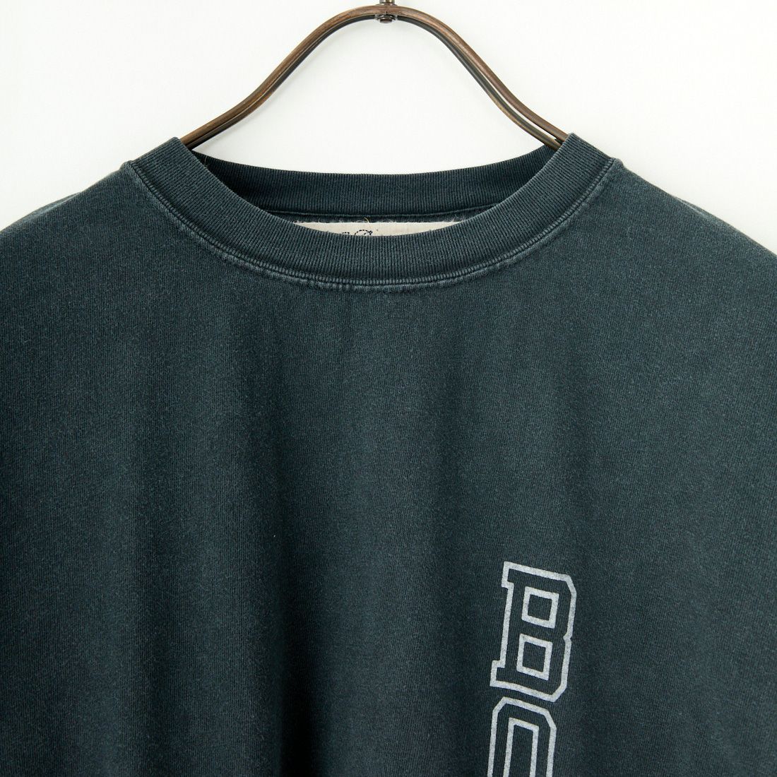 REMI RELIEF [レミレリーフ] ハードSP加工 天竺ロングTシャツ(BONE) [RN28369134] BLACK