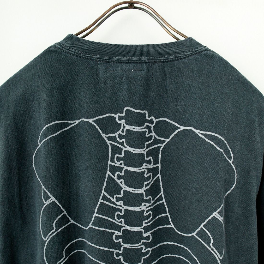 REMI RELIEF [レミレリーフ] ハードSP加工 天竺ロングTシャツ(BONE) [RN28369134] BLACK