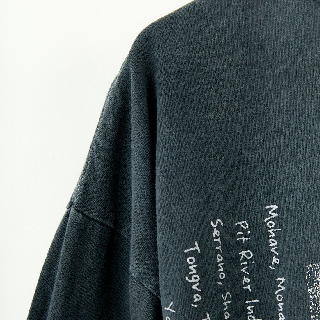 REMI RELIEF [レミレリーフ] ハードSP加工 天竺ロングTシャツ(INDIAN) [RN28369136] BLACK