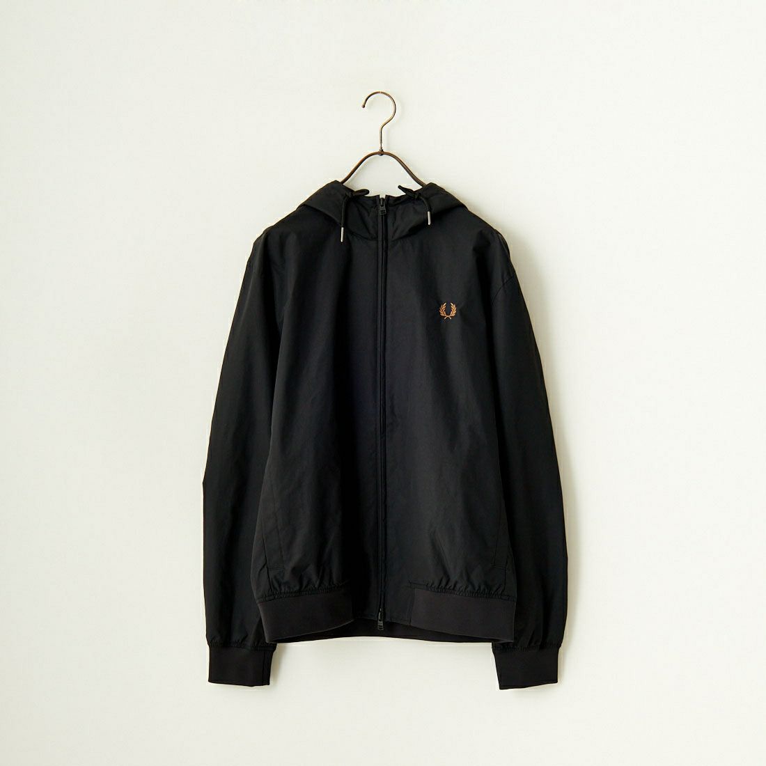 FRED PERRY [フレッドペリー] フード付き ナイロンブレンサムジャケット [J9040] 102 BLACK
