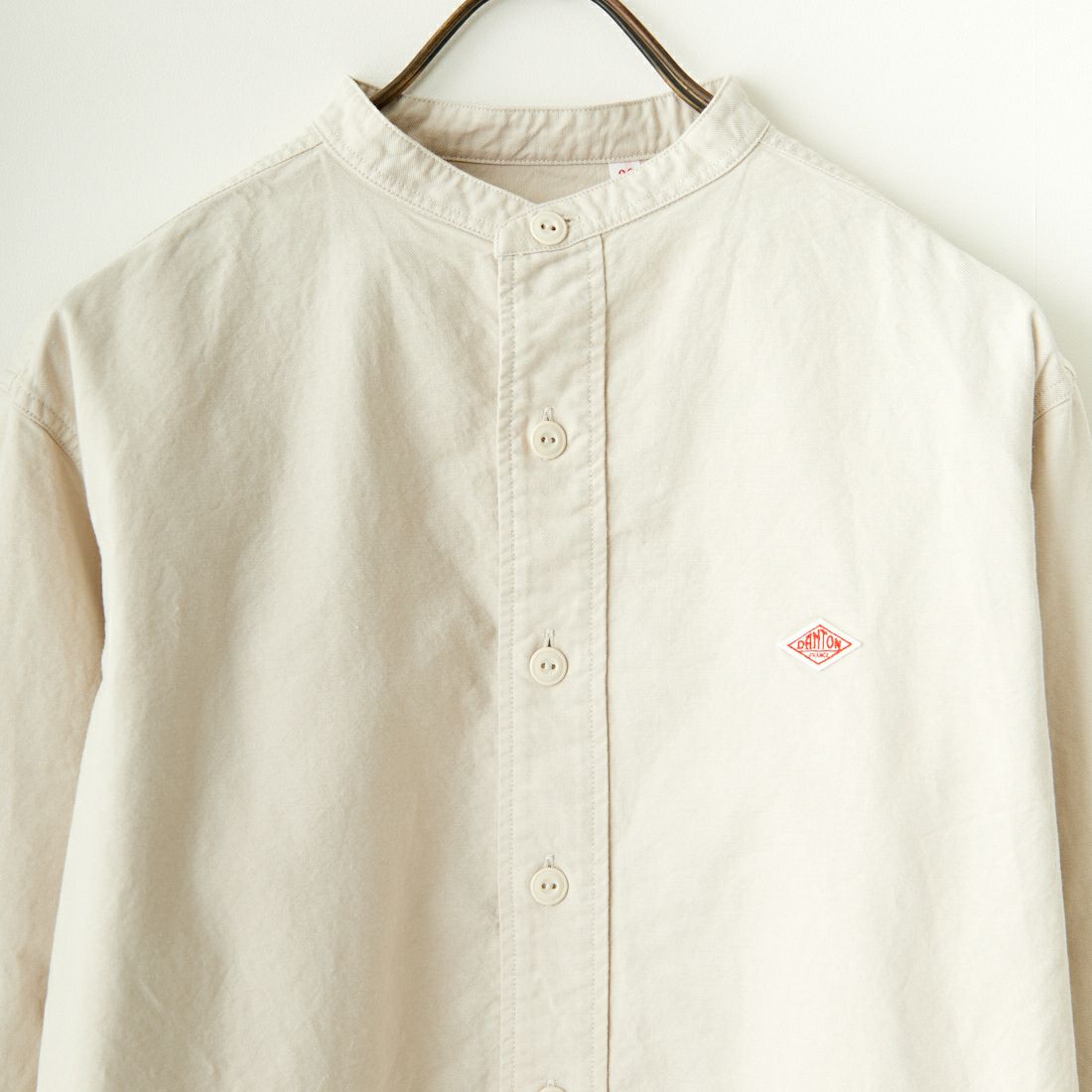 DANTON [ダントン] オックスフォード バンドカラーシャツ [DT-B0280SOX] OYSTER