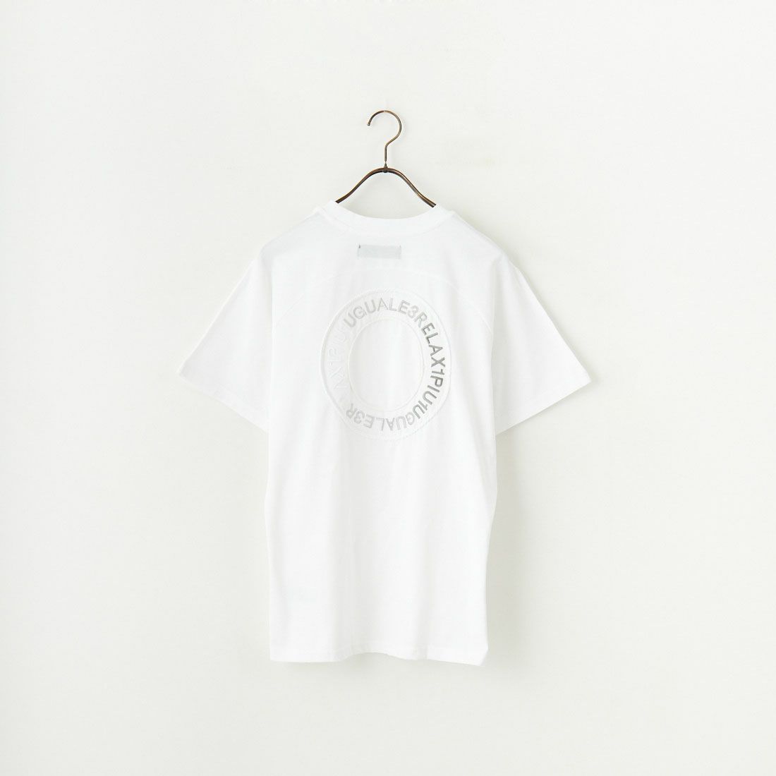 1PIU1UGUALE3 RELAX [ウノ ピゥ ウノ ウグァーレ トレ] サークルTシャツ [UST-25069] SN10 WHITE