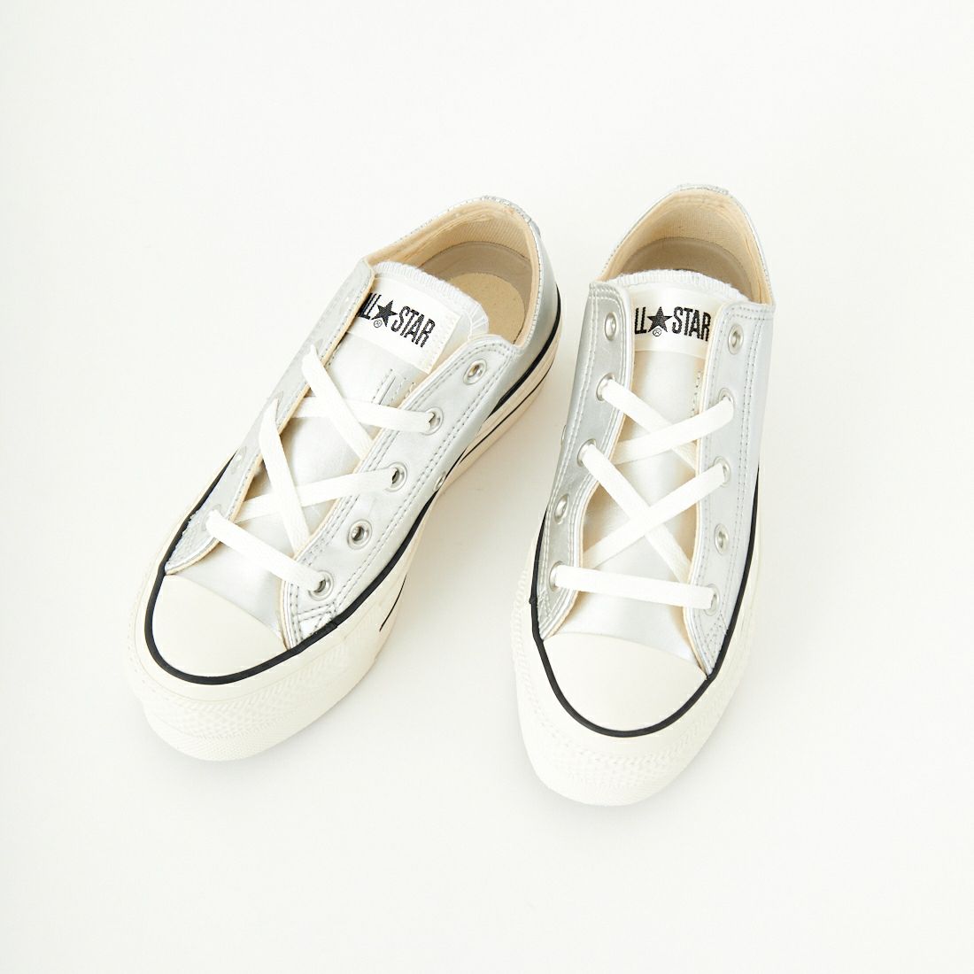 CONVERSE [コンバース] レザーオールスター リフテッドOX [LEATHER-AS-LIFTED-OX] ｼﾙﾊﾞｰ