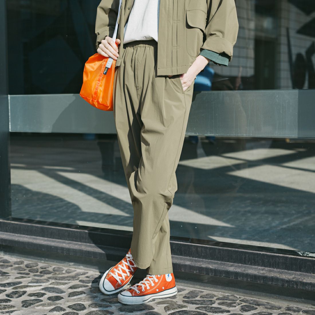 JULY NINE [ジュライナイン] 別注 CORDURAナイロンショルダーバッグ(スモールサイズ) [JLN2000008-JF] ORANGE