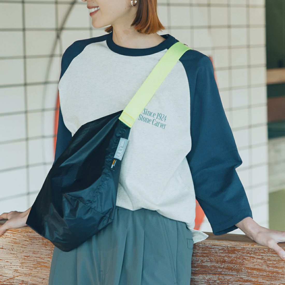 JULY NINE [ジュライナイン] 別注 CORDURAナイロンショルダーバッグ(スモールサイズ) [JLN2000008-JF] NAVY