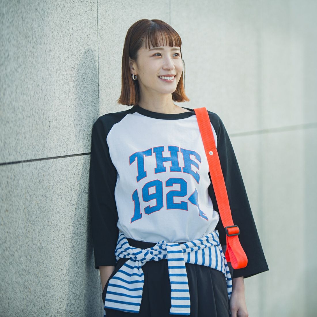 UNIVERSAL OVERALL [ユニバーサルオーバーオール] 別注 ラグランプリント7SLTシャツ THE1924 [U2512210IN-JF]