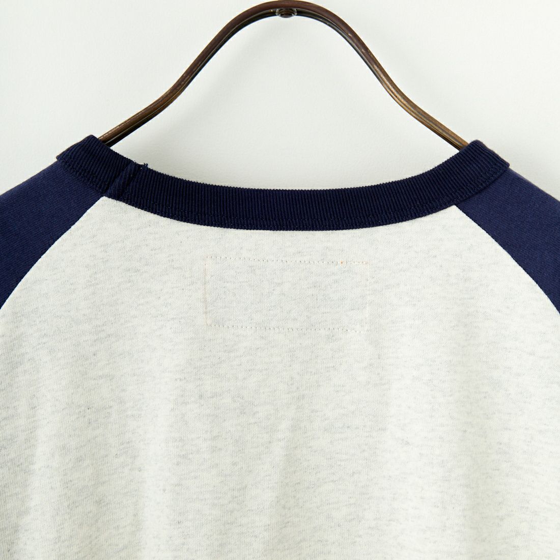 UNIVERSAL OVERALL [ユニバーサルオーバーオール] 別注 ラグランプリント7SLTシャツ SoneCarver [U2512210IN-JF] OAT/NVY