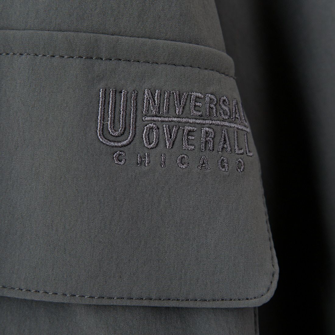 UNIVERSAL OVERALL [ユニバーサルオーバーオール] 別注 ストレッチナイロンシャツジャケット [U2512430IN-JF] CHARCOAL