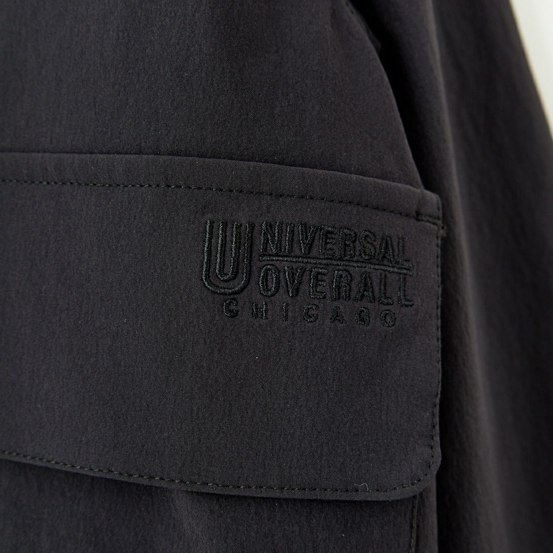 UNIVERSAL OVERALL [ユニバーサルオーバーオール] 別注 ストレッチナイロンシャツジャケット [U2512430IN-JF] BLACK