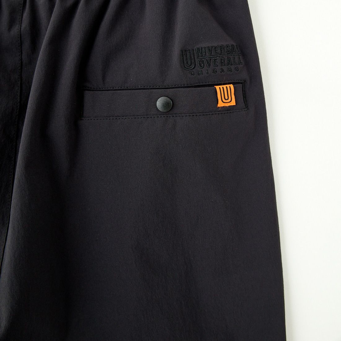 UNIVERSAL OVERALL [ユニバーサルオーバーオール] 別注 ストレッチナイロンイージーパンツ [U2513606IN-JF] BLACK