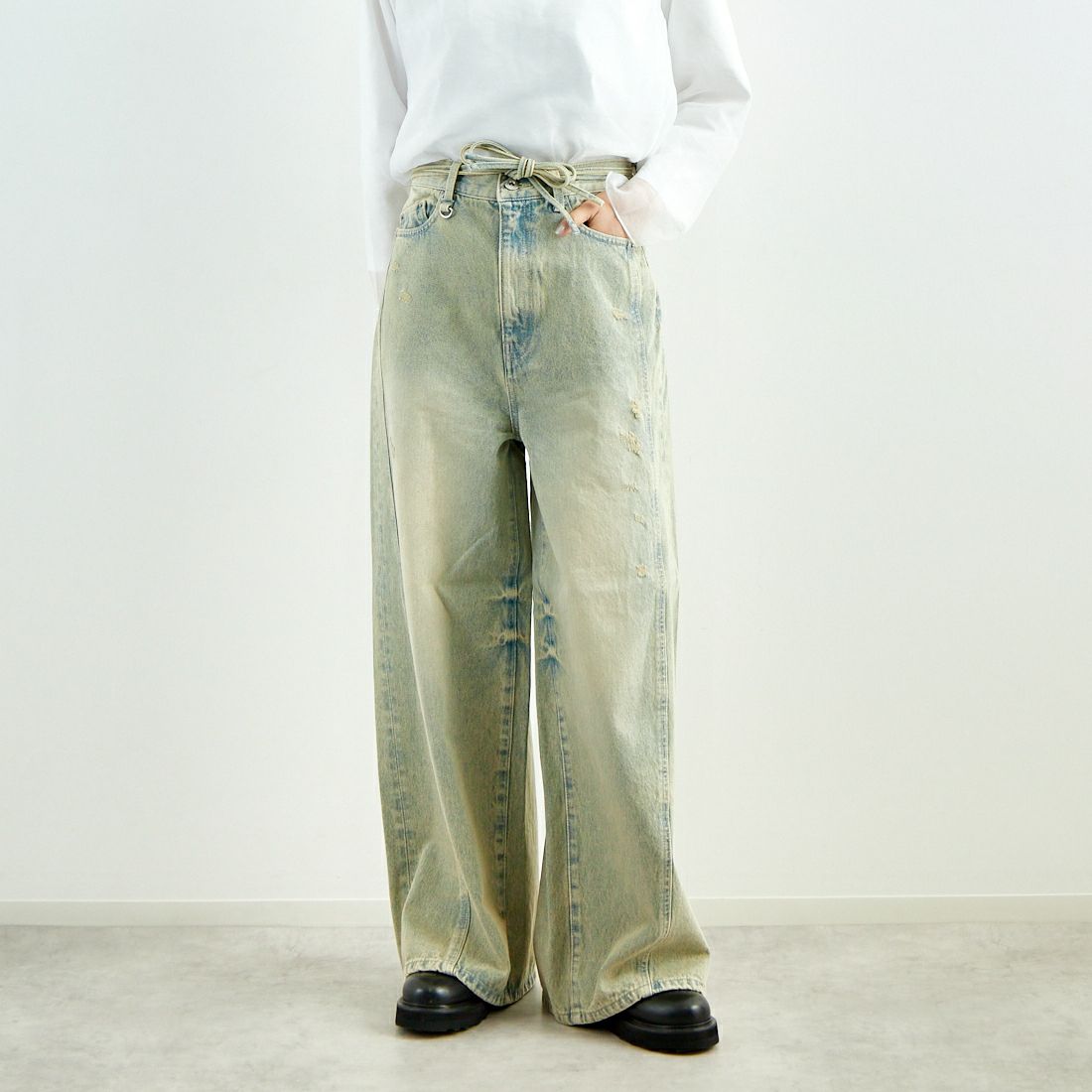 BLU&&モデル身長：160cm 着用サイズ：38&&