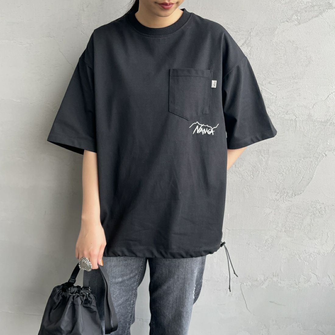 BLACK&&モデル身長：156cm 着用サイズ：S&&