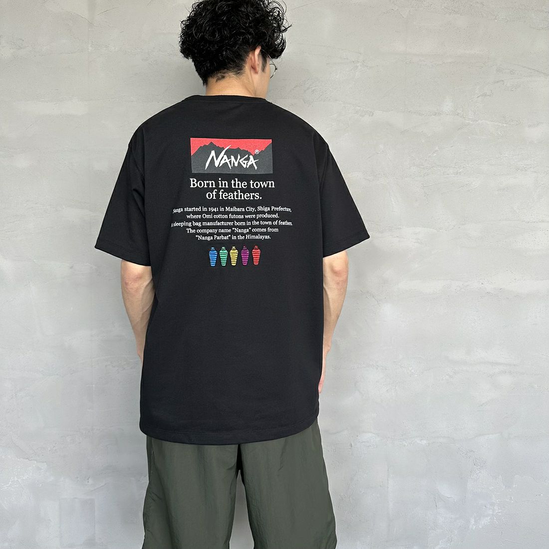 BLACK&&モデル身長：168cm 着用サイズ：L&&