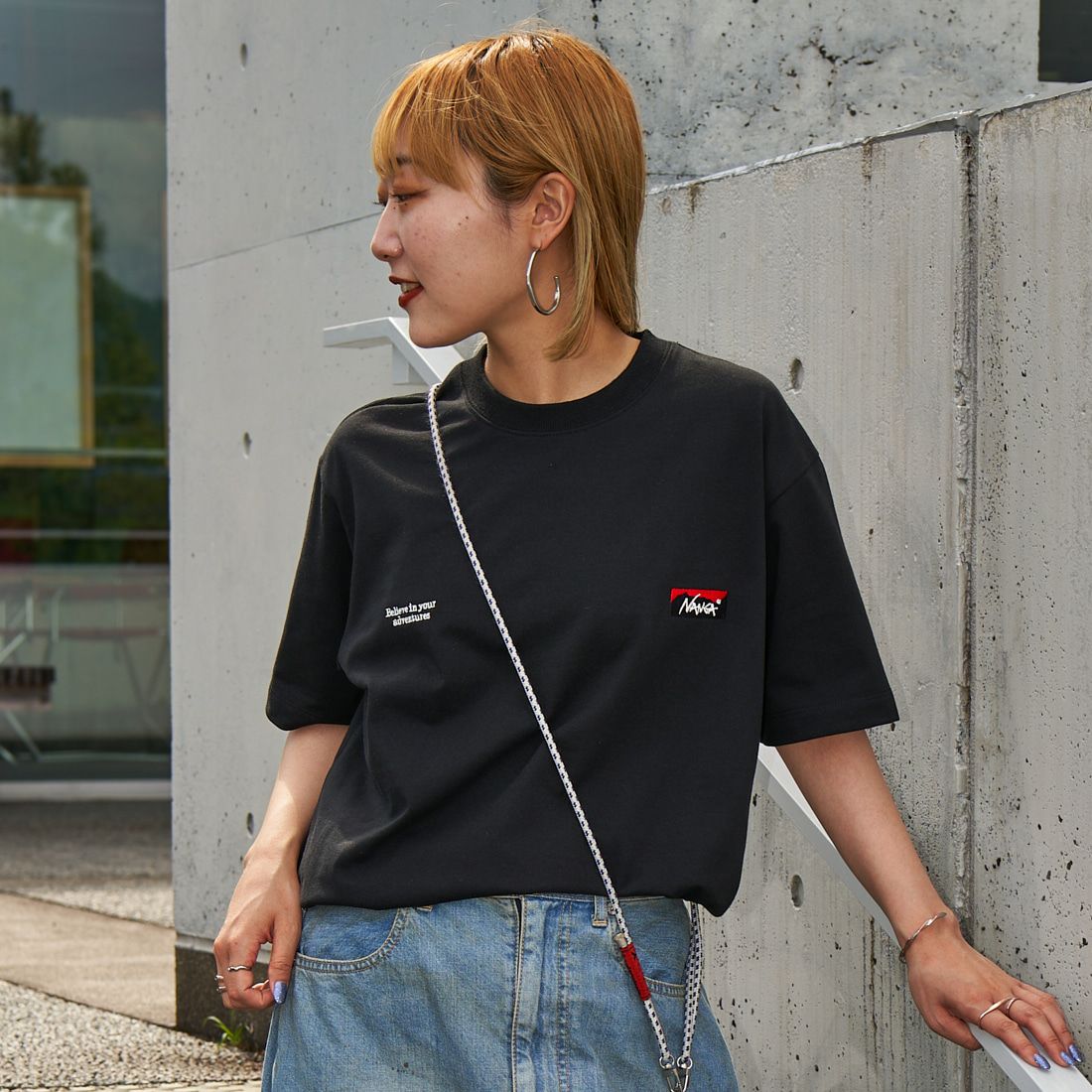 BLACK&&モデル身長：156cm 着用サイズ：S&&