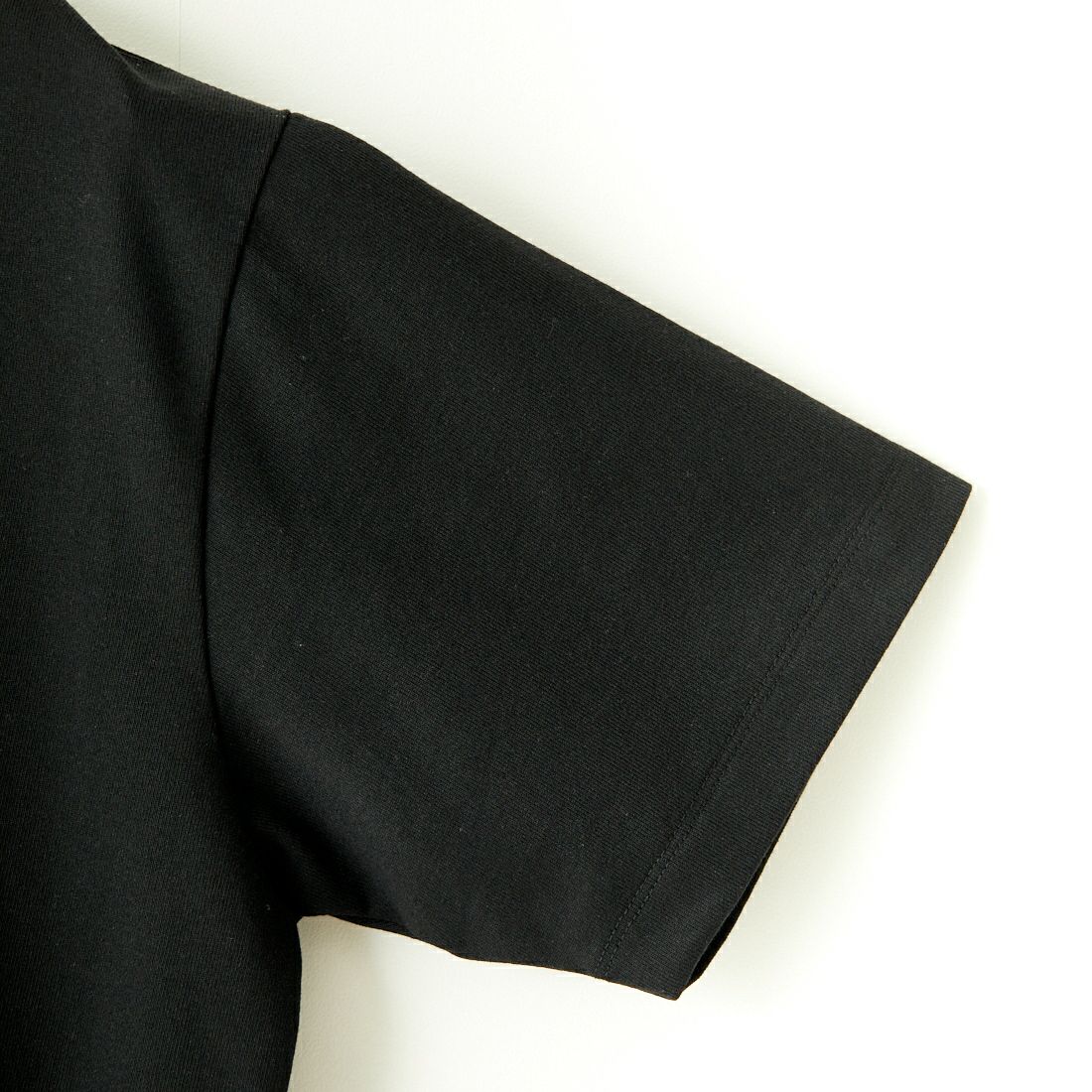 JEANSFACTORY × NANGA [ジーンズファクトリー × ナンガ] 別注 ブランドロゴ刺繍 ショートスリーブTシャツ [NW25SS-JF3] BLACK