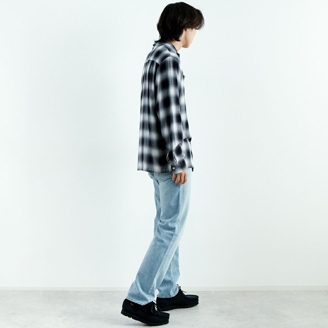 YANUK [ヤヌーク] PREMIUM2クラシックストレート BEN [57251002] PIC &&モデル身長：179cm 着用サイズ：29&&