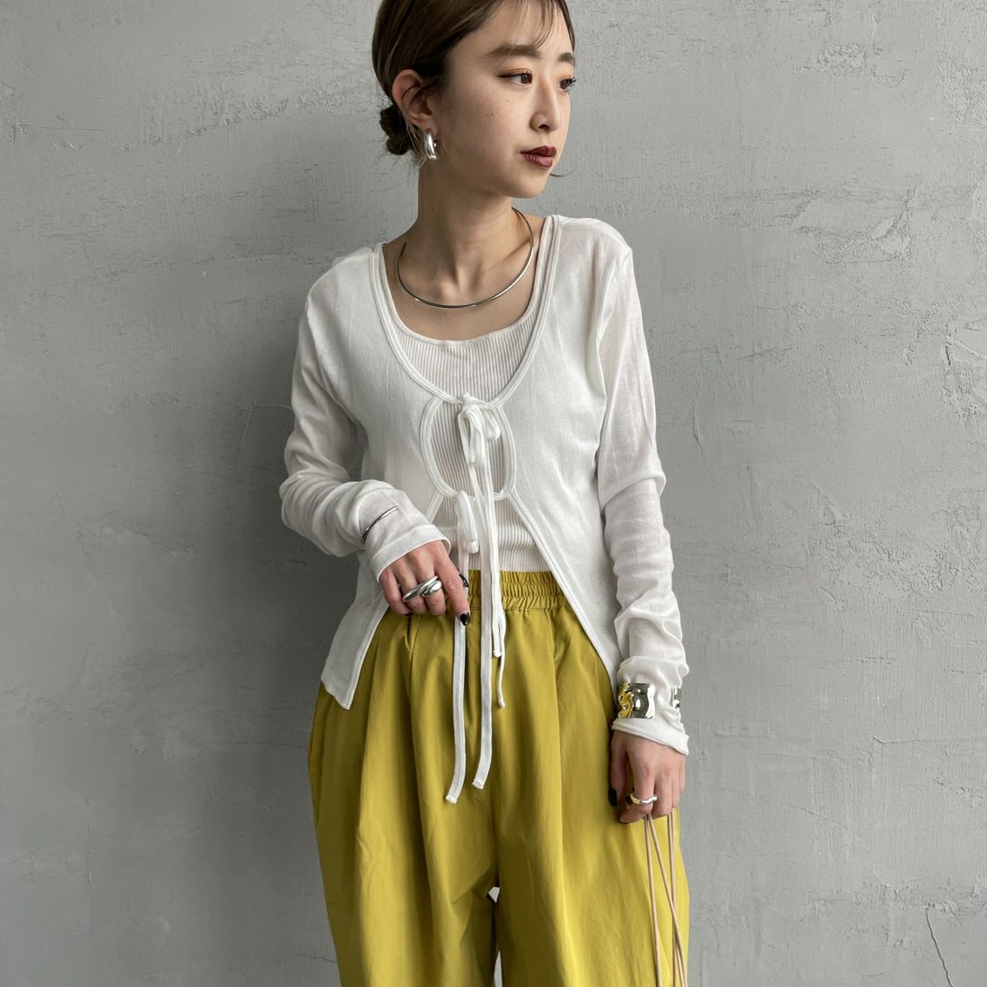 OFF&&モデル身長：150cm 着用サイズ：F&&