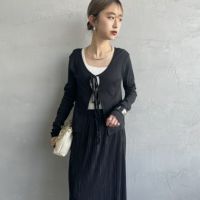 BLACK&&モデル身長：150cm 着用サイズ：F&&
