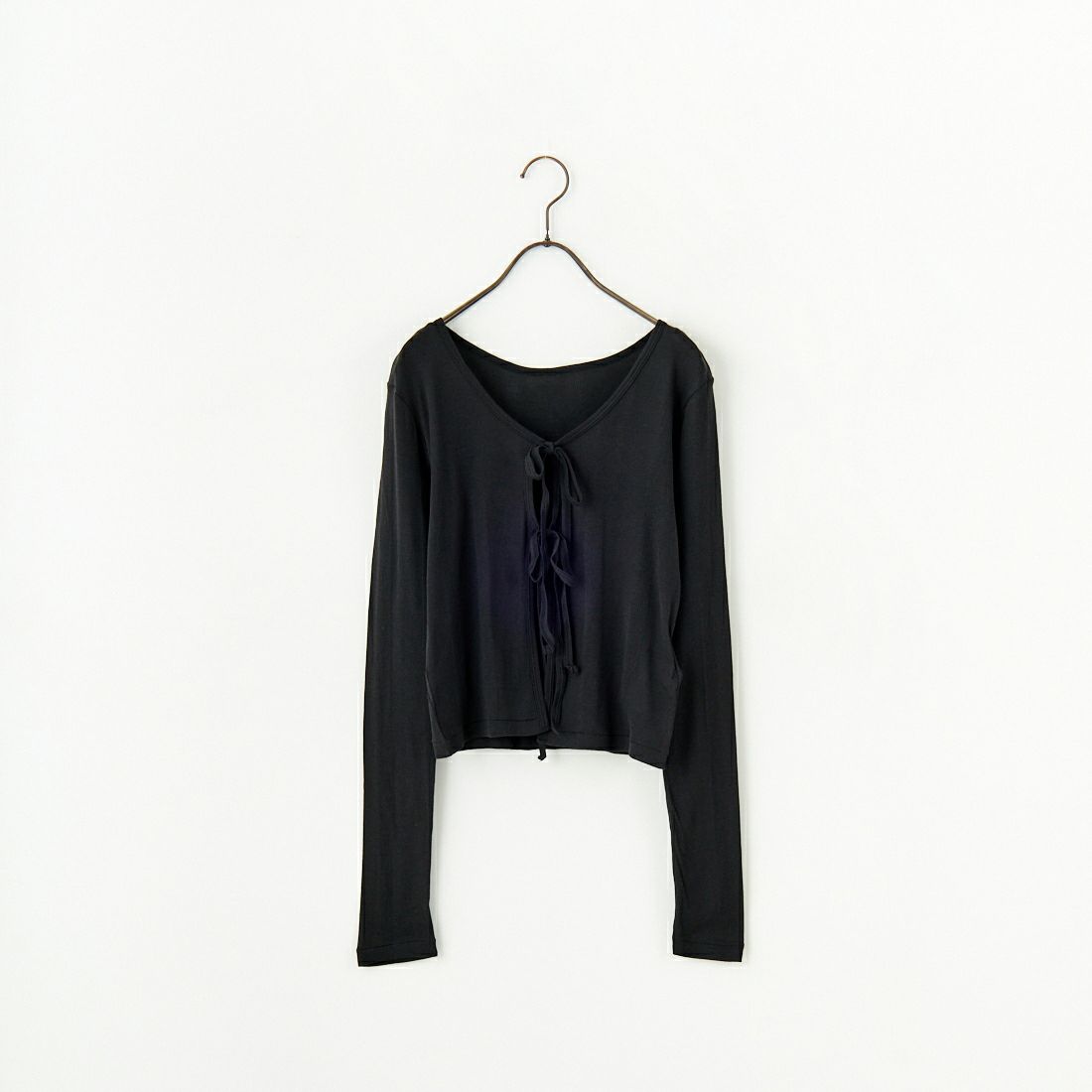 Robert P.Miller [ロバートピーミラー] 前後2WAY ライトリブシアーカーディガン [RM251-2213] BLACK