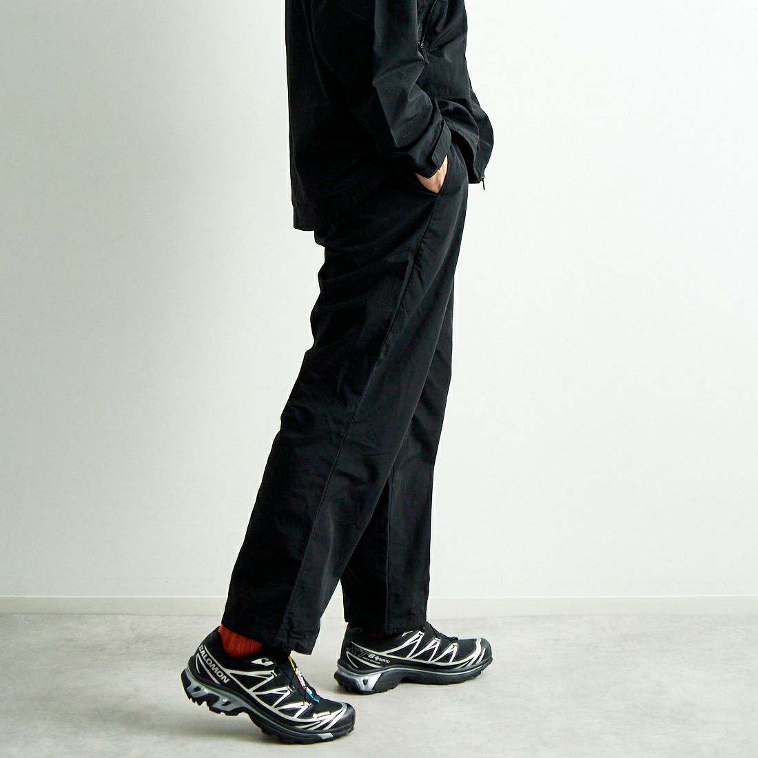 Goldwin [ゴールドウィン] ナイロンマルチパーパスパンツ [GL75170] BK &&モデル身長：179cm 着用サイズ：2&&