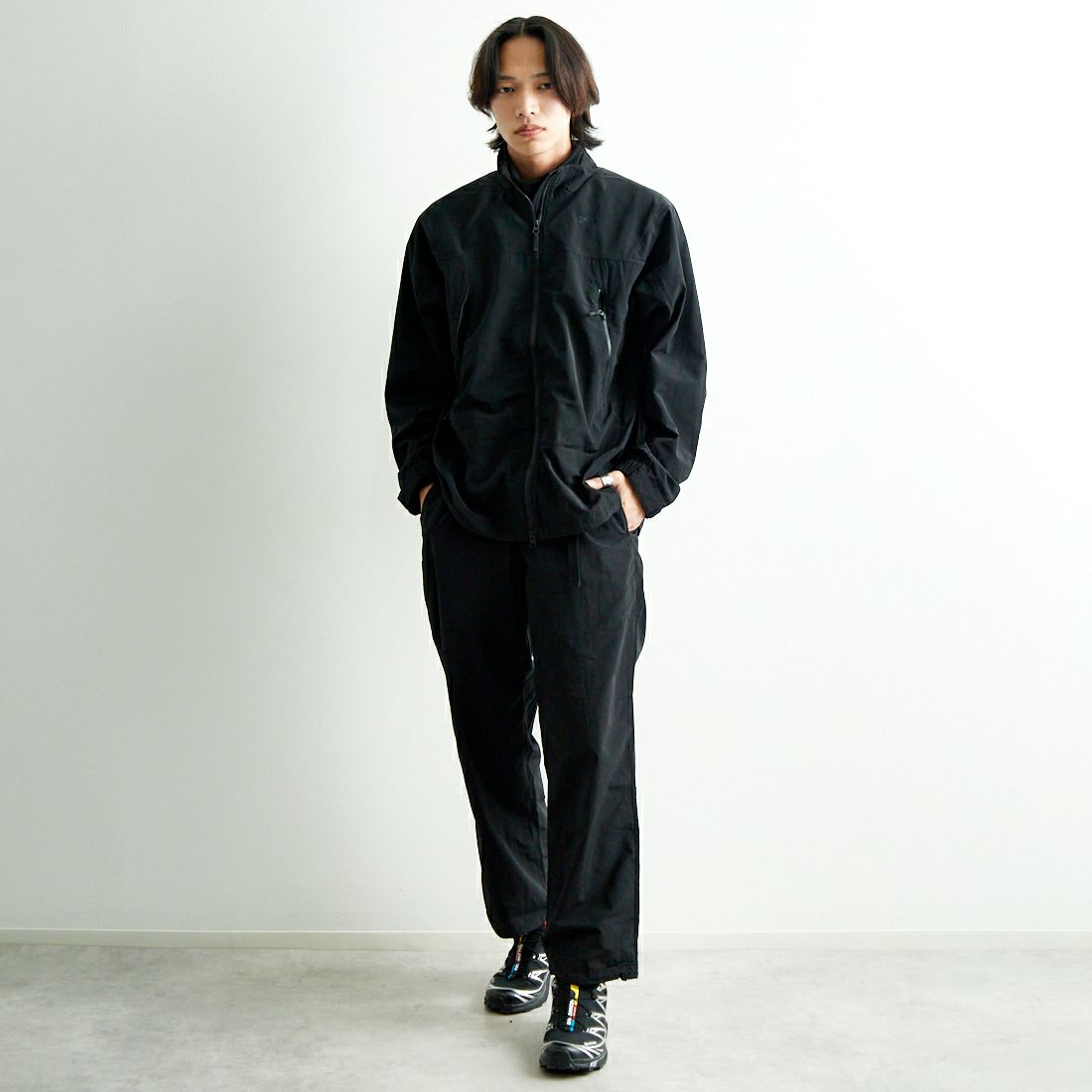 Goldwin [ゴールドウィン] ナイロンマルチパーパスパンツ [GL75170] BK &&モデル身長：179cm 着用サイズ：2&&