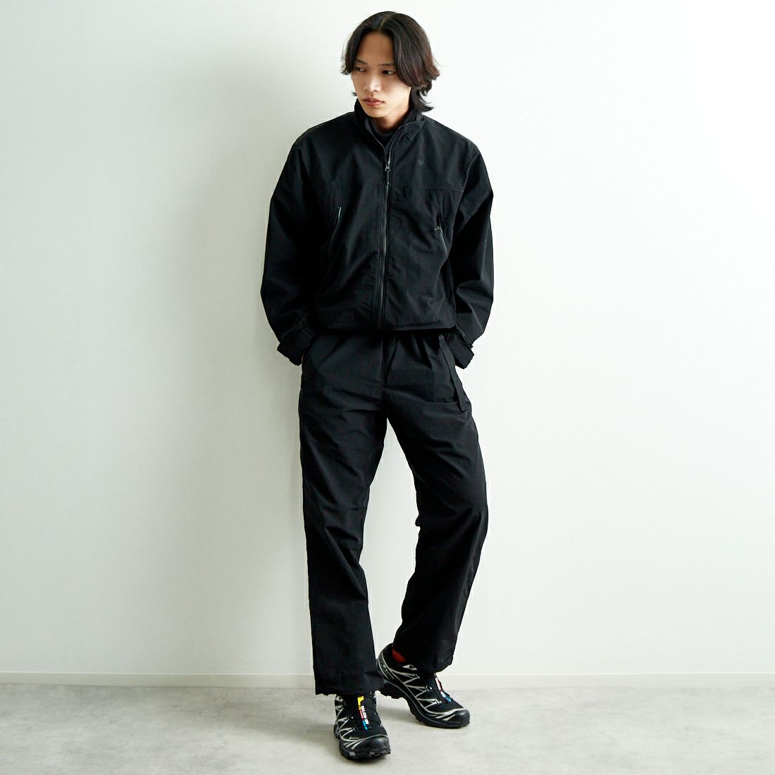 Goldwin [ゴールドウィン] ナイロンマルチパーパスパンツ [GL75170] BK &&モデル身長：179cm 着用サイズ：2&&