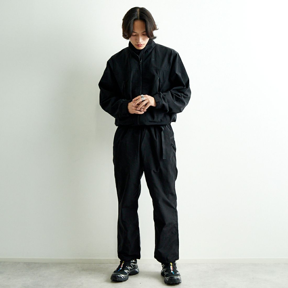 Goldwin [ゴールドウィン] ナイロンマルチパーパスパンツ [GL75170] BK &&モデル身長：179cm 着用サイズ：2&&