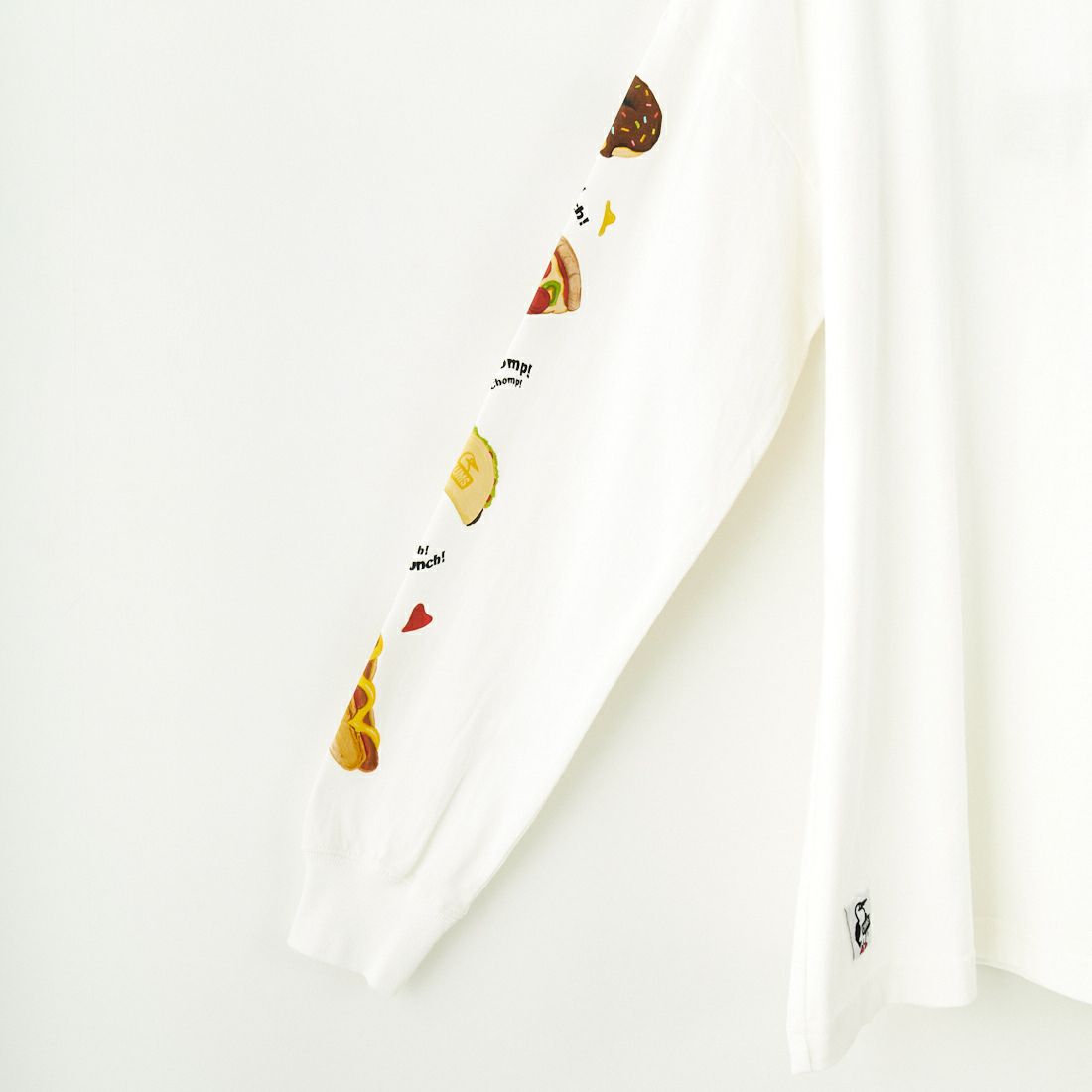 CHUMS [チャムス] ファストフードロングスリーブTシャツ [CH11-2515] W001 WHITE