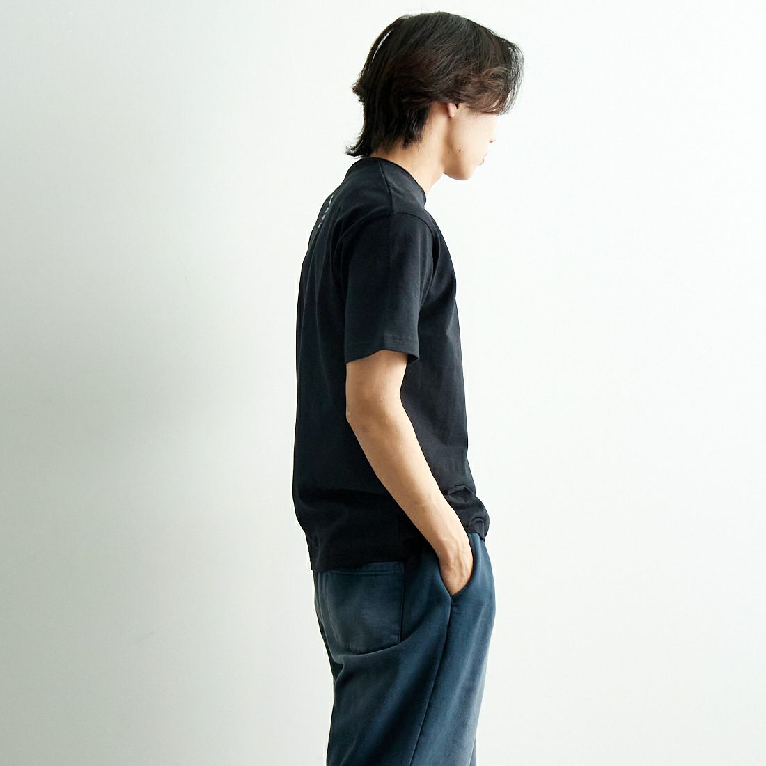 THE NORTH FACE [ザ ノースフェイス] ショートスリーブ ズーピッカーTシャツ [NT32534] K &&モデル身長：179cm 着用サイズ：M&&