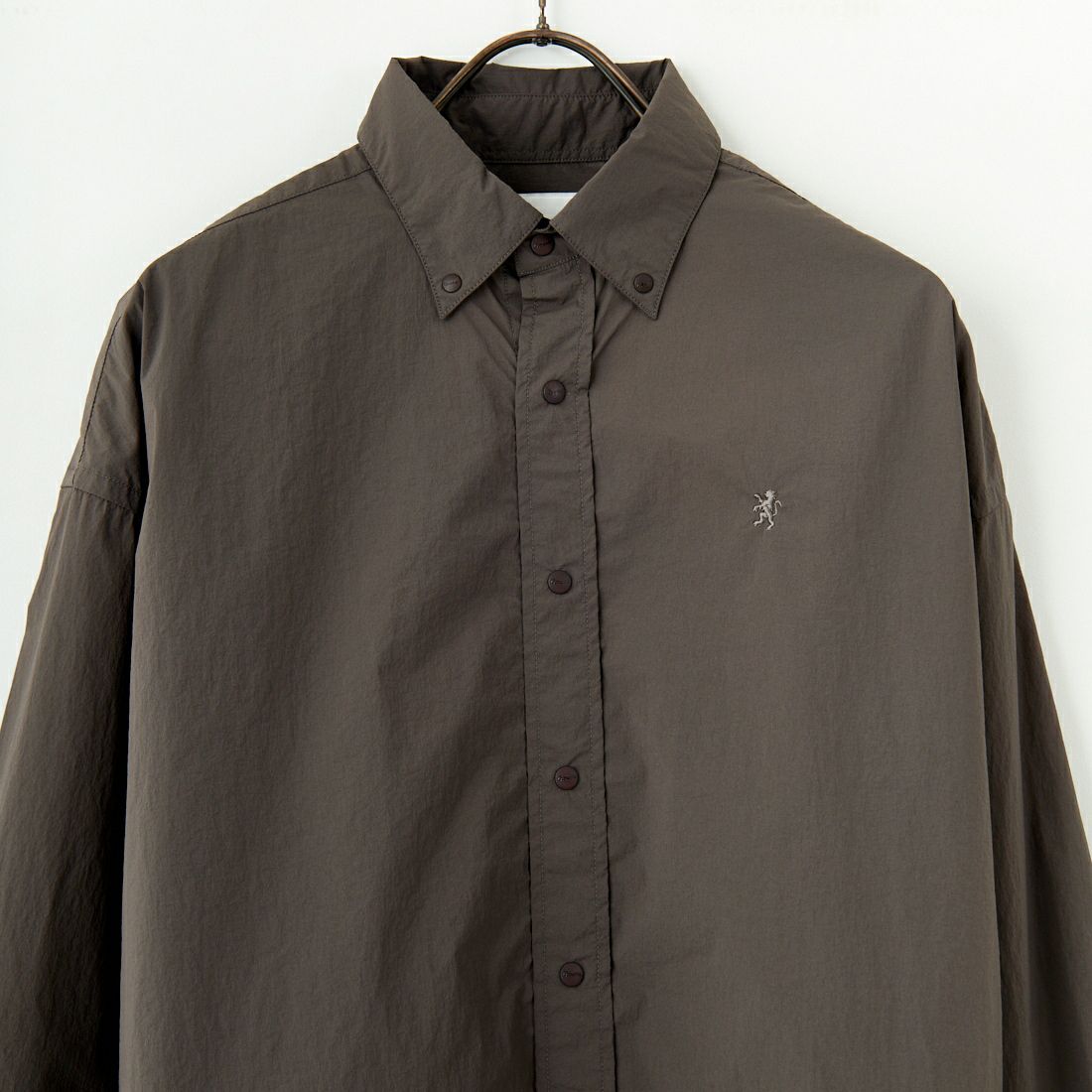 Gymphlex [ジムフレックス] ボタンダウンシャツジャケット [GY-B0375DNT] CHARCOAL