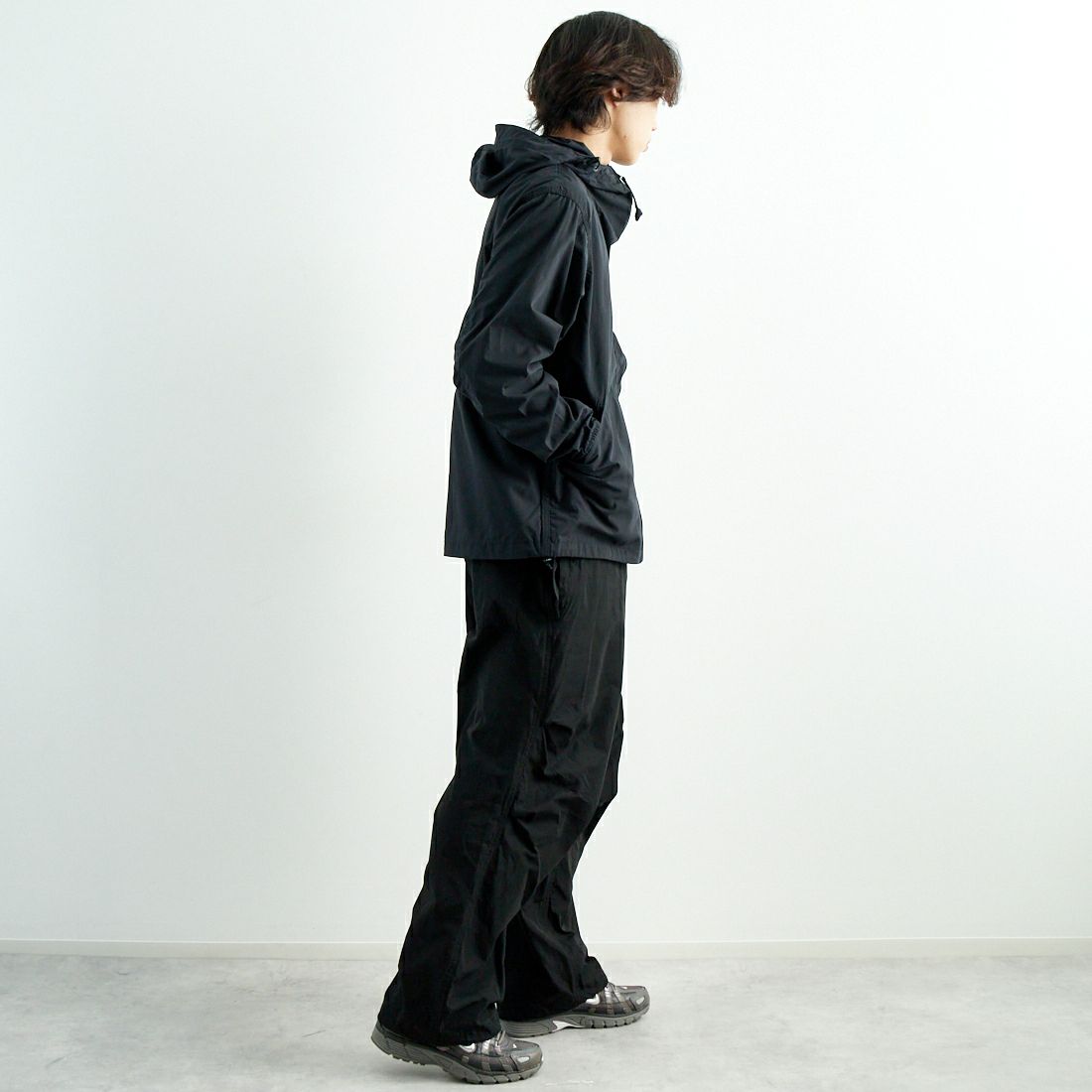 THE NORTH FACE [ザ ノースフェイス] ファイヤーフライライトフーディ [NP72436] K &&モデル身長：179cm 着用サイズ：M&&