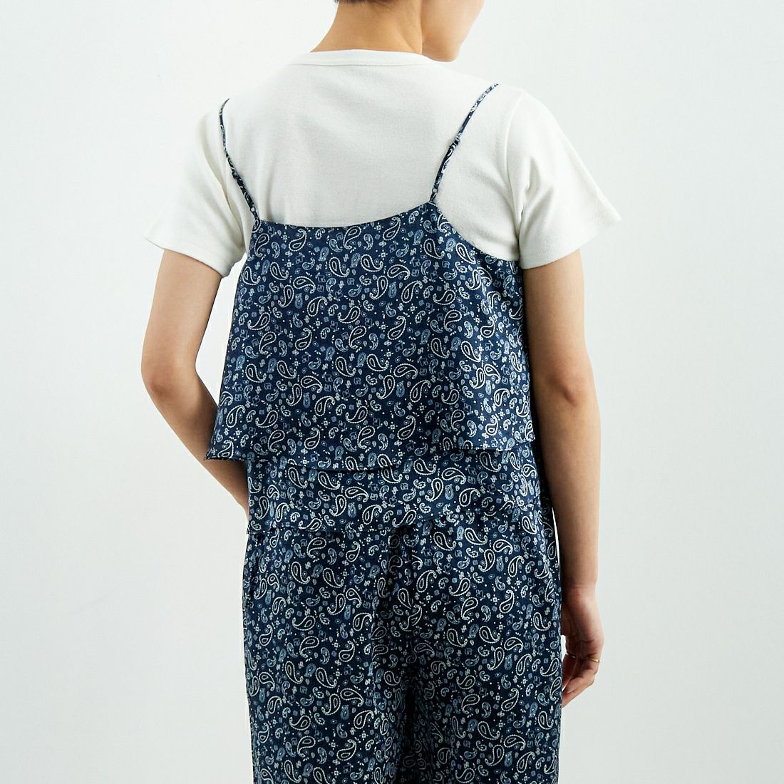TICCA [ティッカ] シルク2WAYビスチェ [TBES-071] NV PAISLEY &&モデル身長：160cm 着用サイズ：F&&