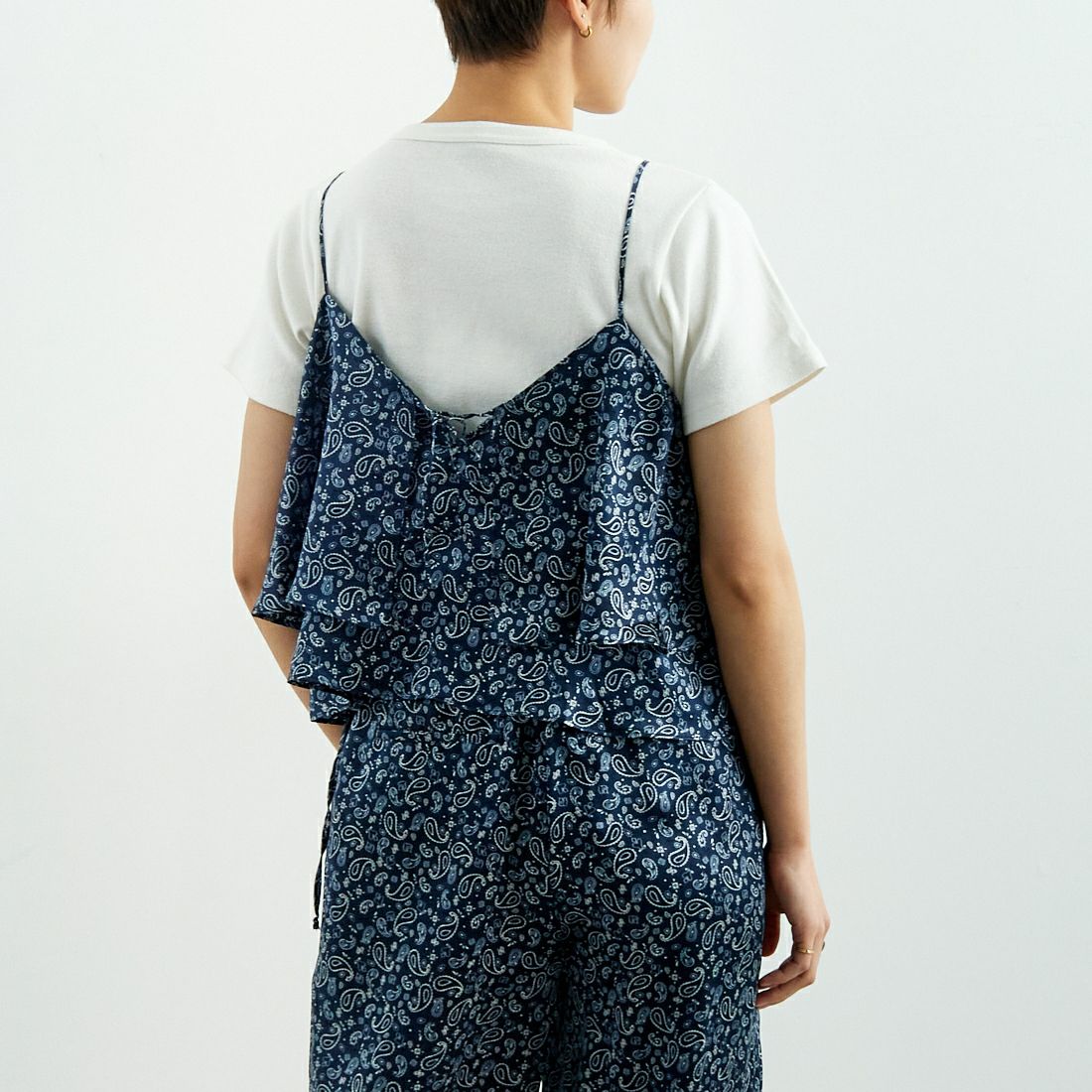 TICCA [ティッカ] シルク2WAYビスチェ [TBES-071] NV PAISLEY &&モデル身長：160cm 着用サイズ：F&&