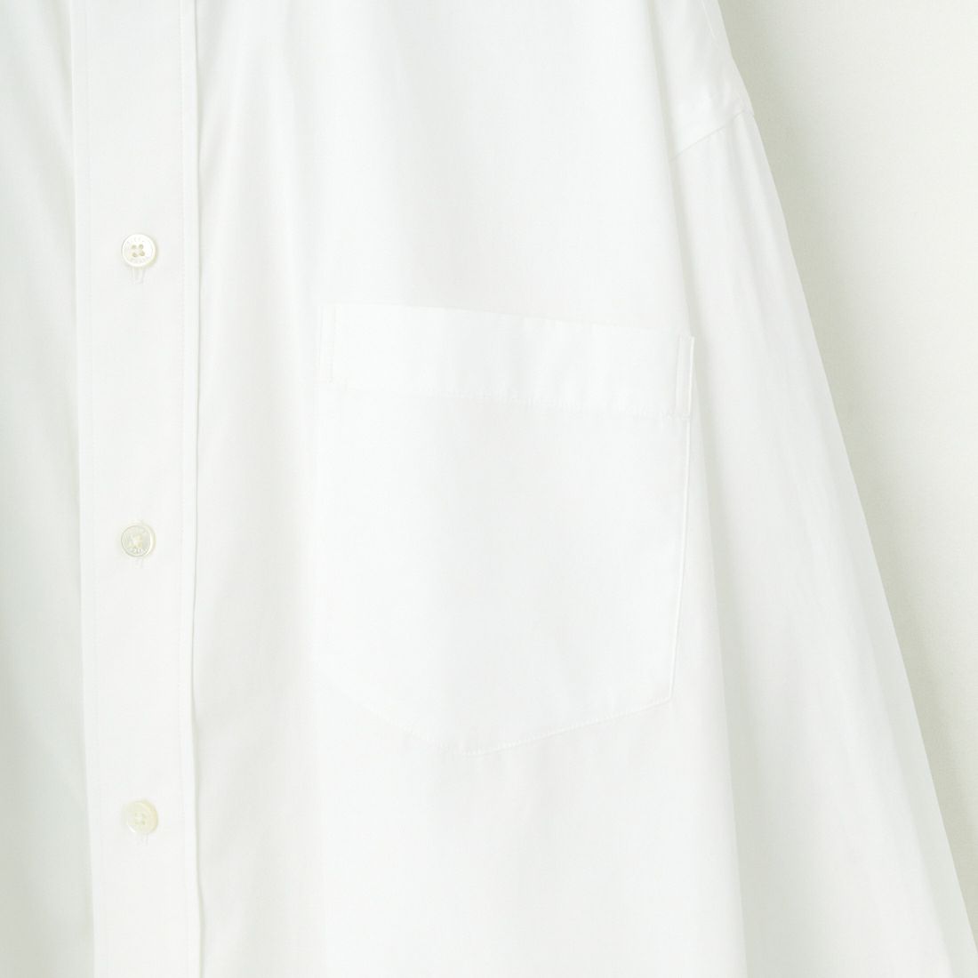 TICCA [ティッカ] スクエアビッグシャツ [TBES-011] WHITE