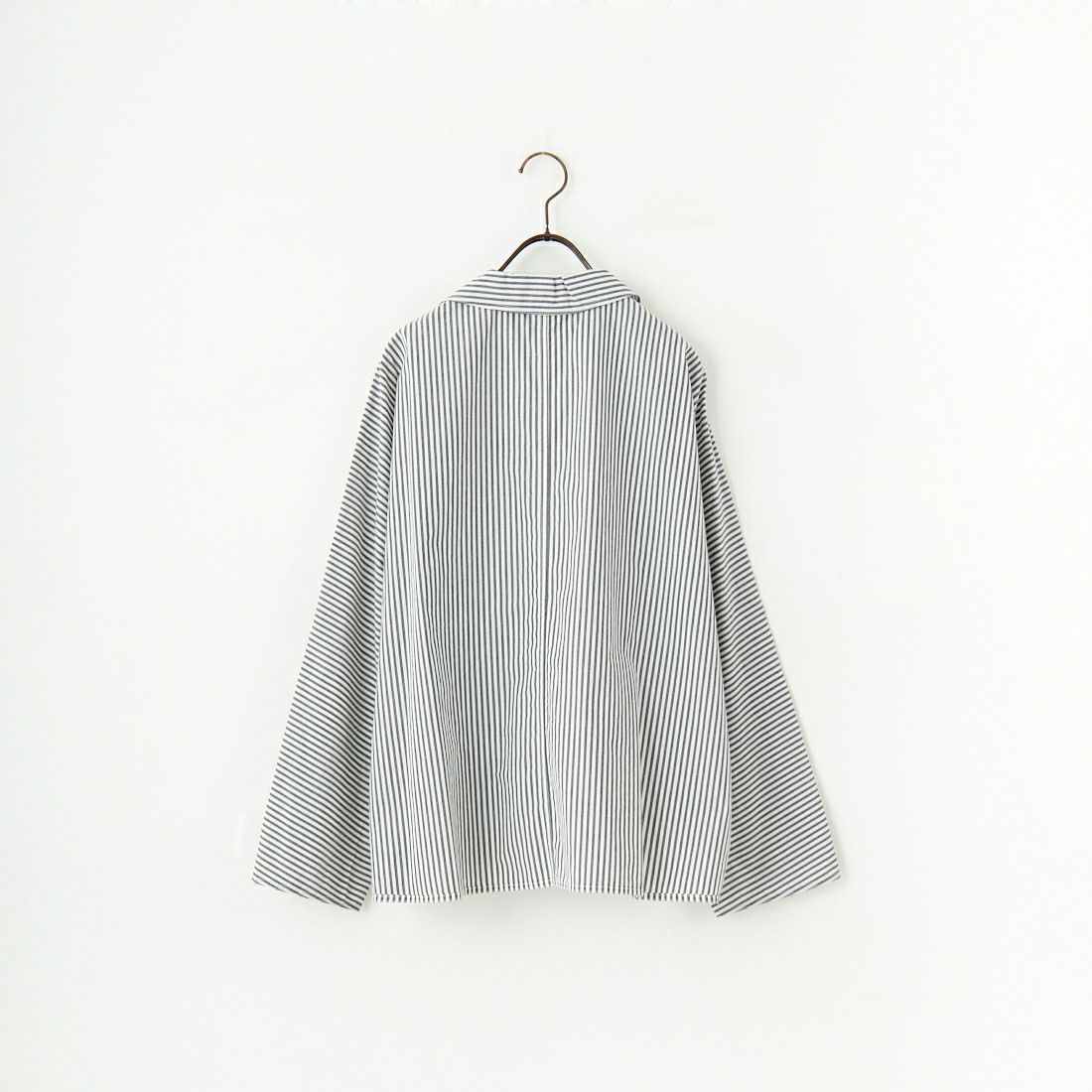 TICCA [ティッカ] コットンハーブシャツジャケット [TBES-024] BLK STRIPE
