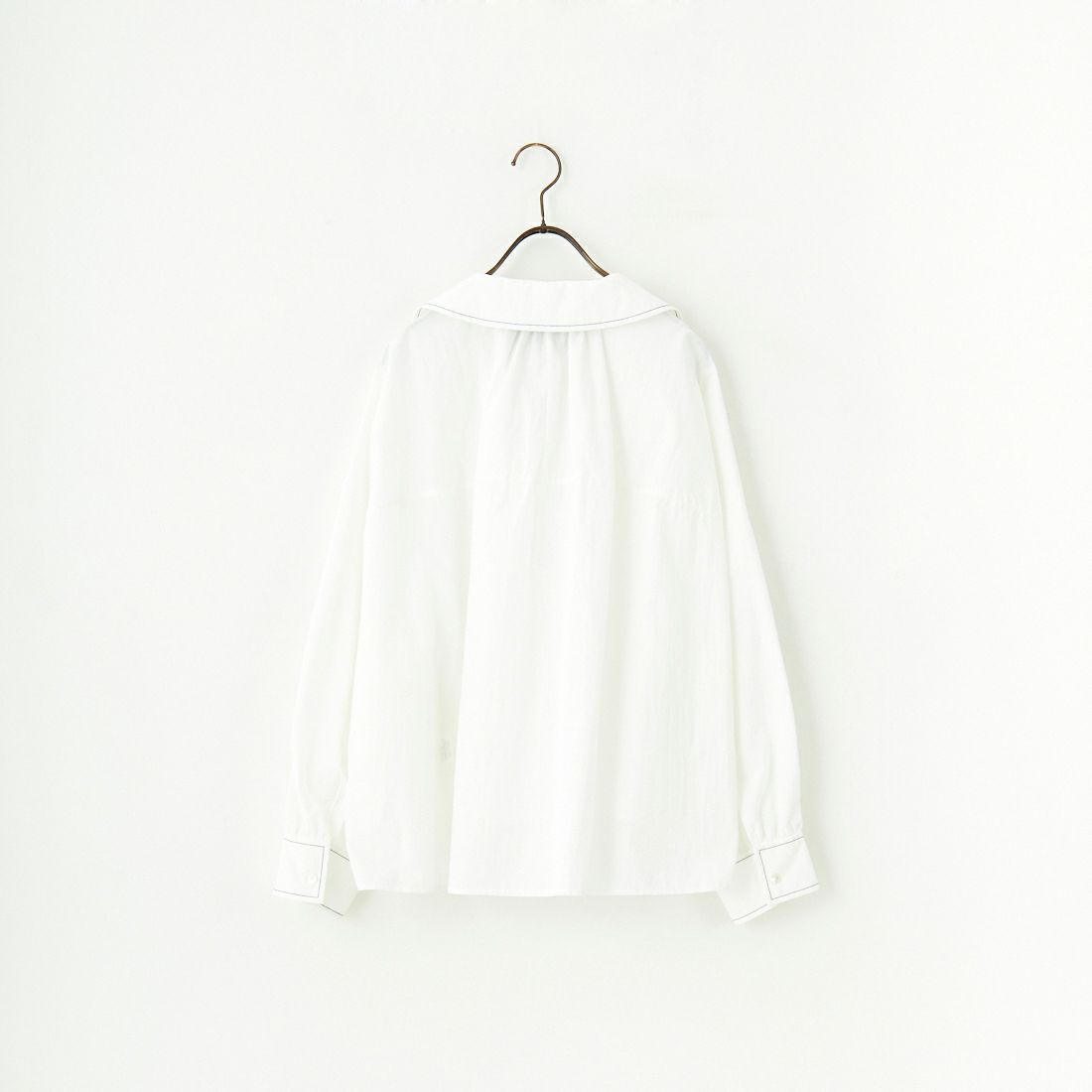 TICCA [ティッカ] コットンハーブスキッパーシャツ [TBES-023] WHT/PNK ST