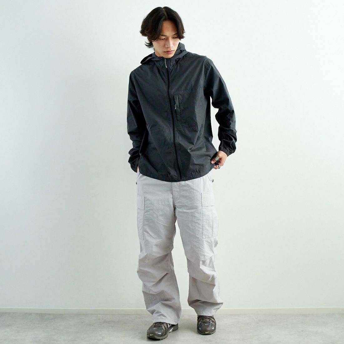 patagonia [パタゴニア] メンズ ウインドスウィープジャケット [20320] INBK &&モデル身長：179cm 着用サイズ：L&&