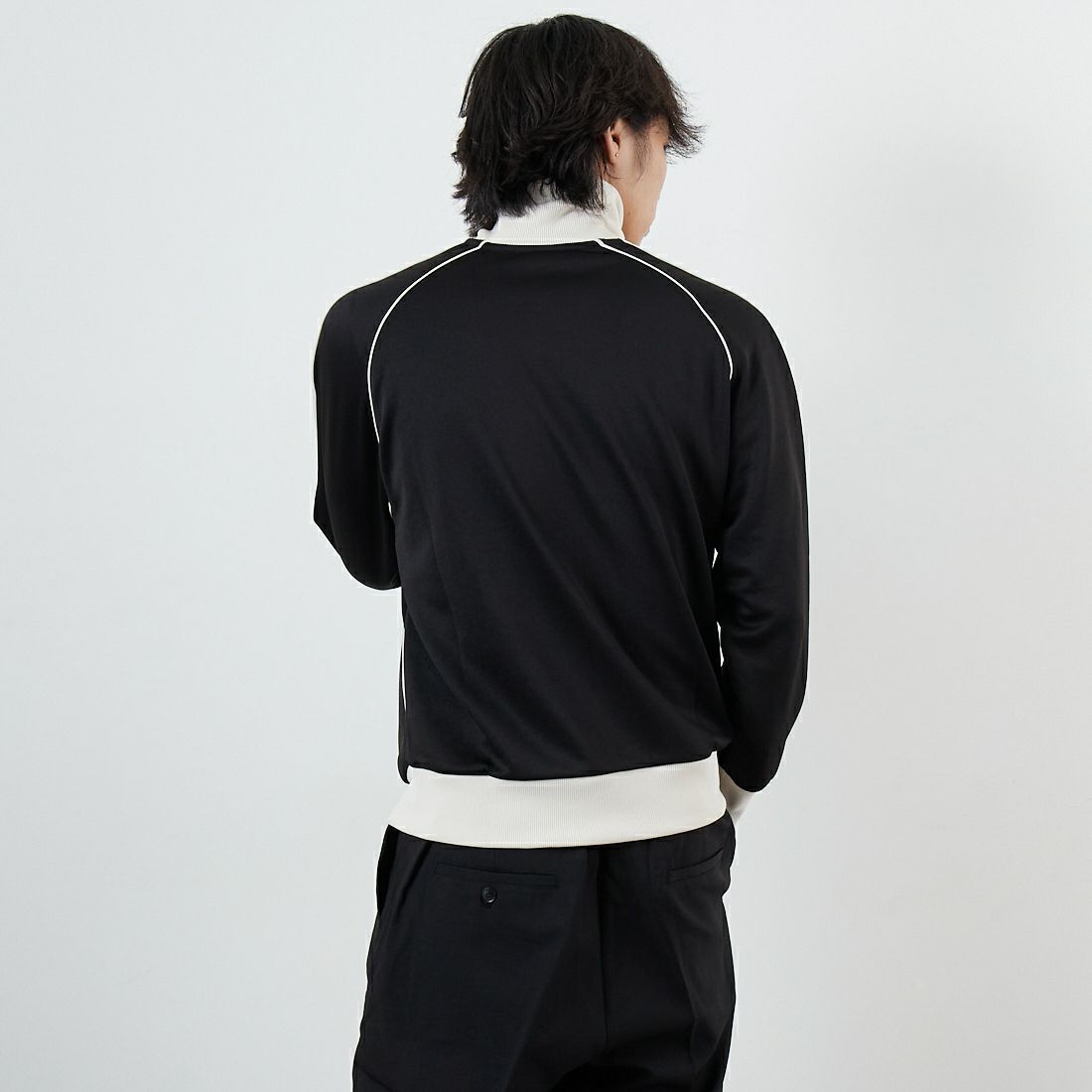 PUMA [プーマ] T7トラックジャケット JP [631209] 01 PUMA BL &&モデル身長：179cm 着用サイズ：M&&