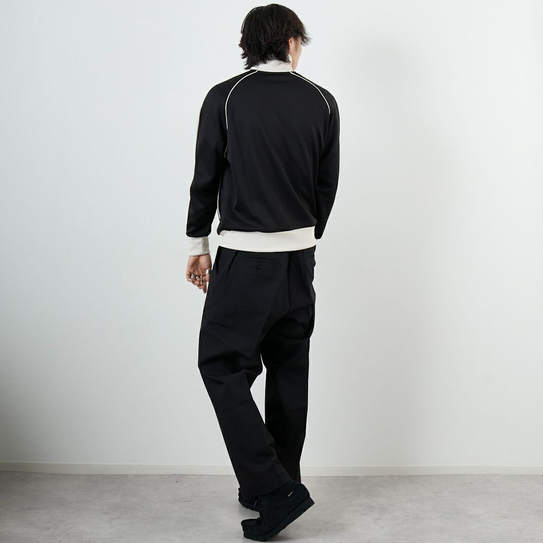 PUMA [プーマ] T7トラックジャケット JP [631209] 01 PUMA BL &&モデル身長：179cm 着用サイズ：M&&