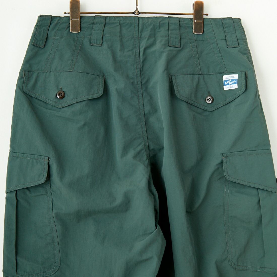 ARMY TWILL SANFORIZED [アーミーツイル サンフォライズド] リップストップ カーゴパンツ [AM-2515004] KHAKI