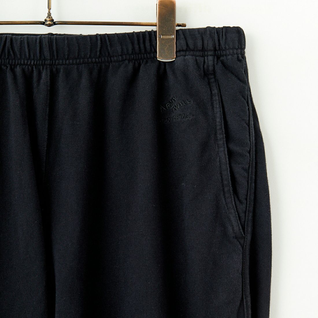 ARMY TWILL SANFORIZED [アーミーツイル サンフォライズド] ヘビージャージーパンツ [AM-2515005] BLACK