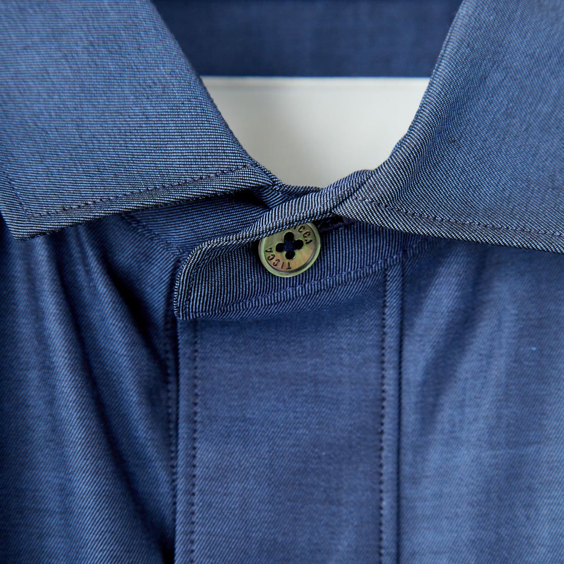TICCA [ティッカ] スクエア半袖ダブルカフスシャツ [TBES-014] NAVY