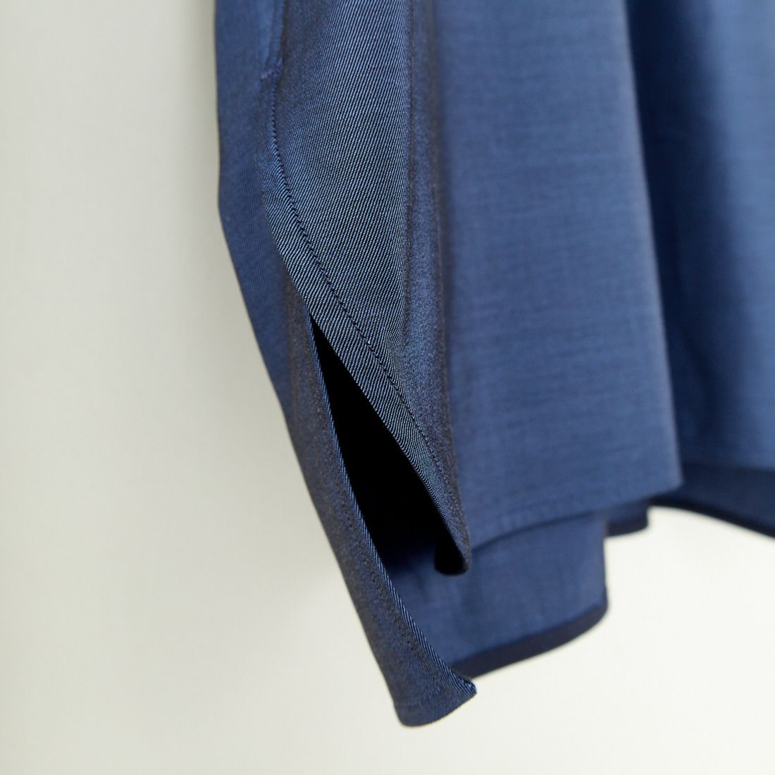 TICCA [ティッカ] スクエア半袖ダブルカフスシャツ [TBES-014] NAVY