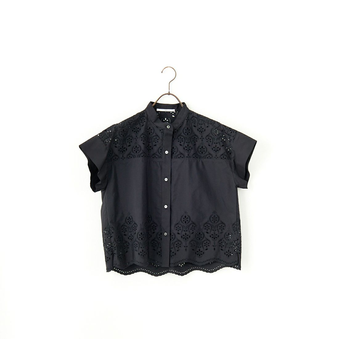 TICCA [ティッカ] レースフレンチシャツ [TBES-101] BLACK