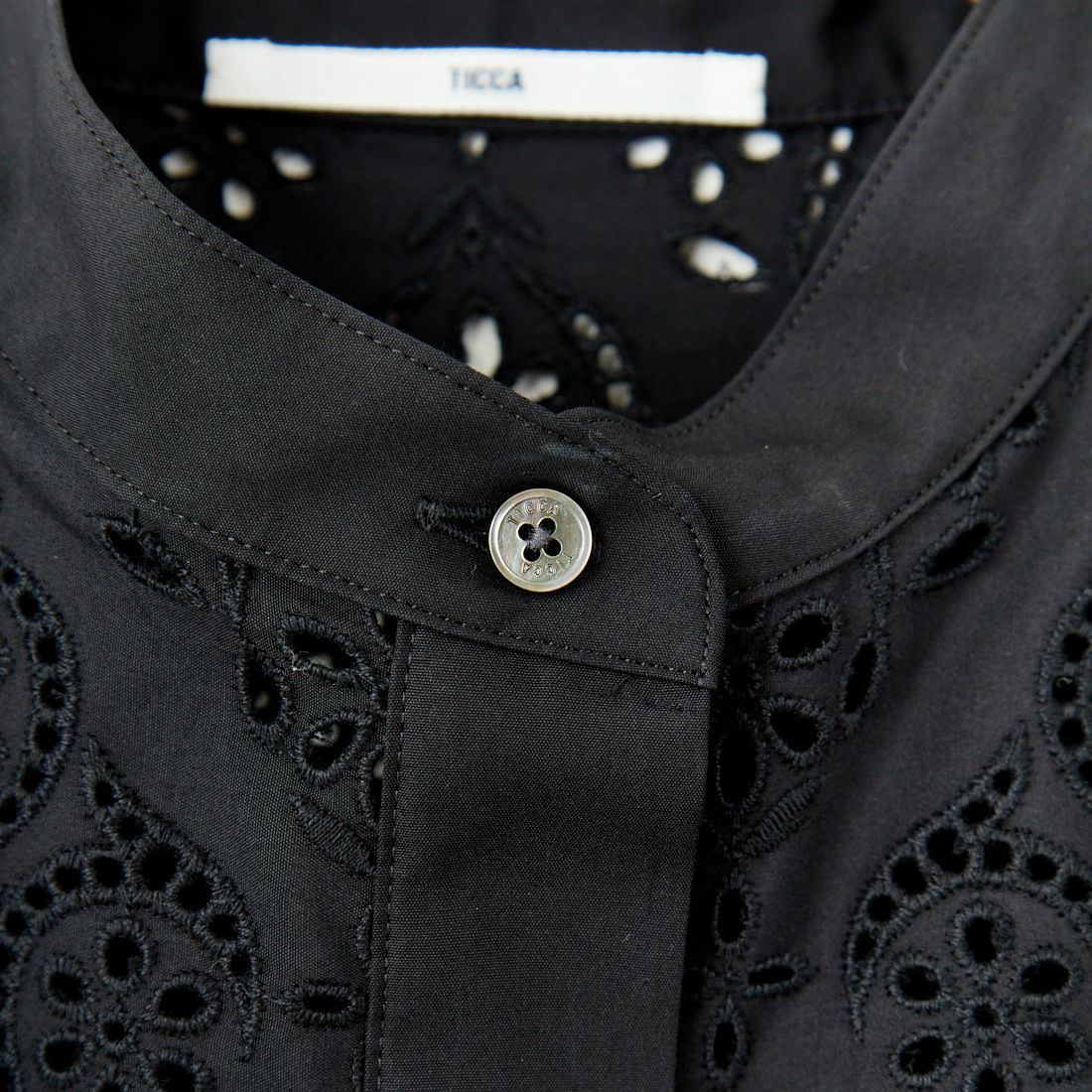TICCA [ティッカ] レースフレンチシャツ [TBES-101] BLACK