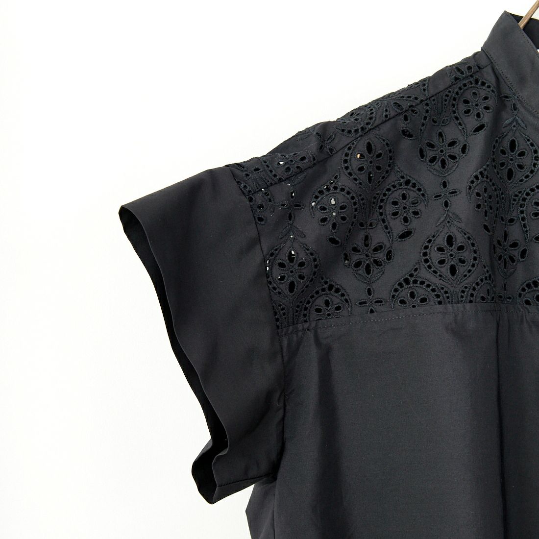 TICCA [ティッカ] レースフレンチシャツ [TBES-101] BLACK