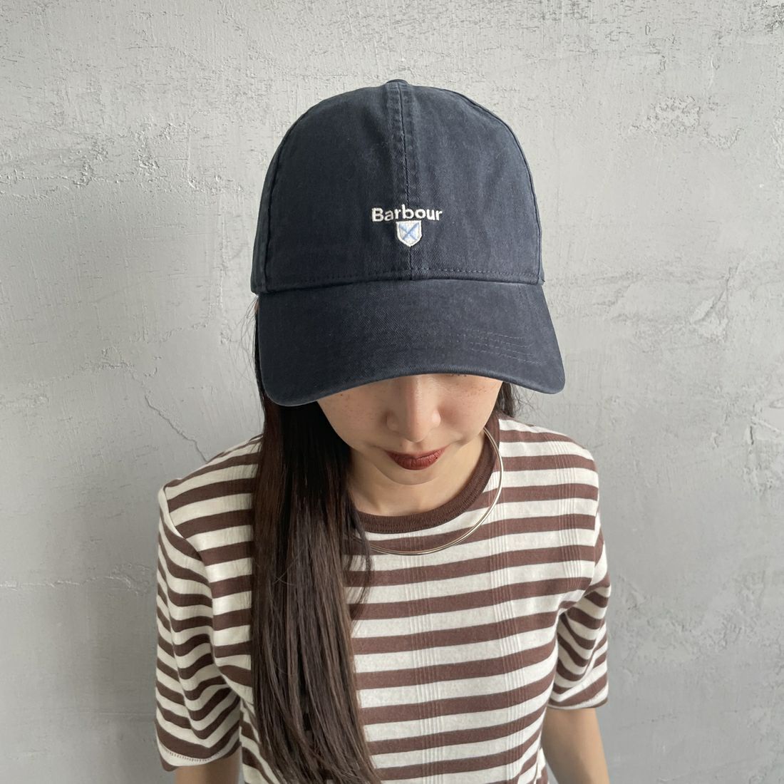 Barbour [バブアー] Cascade sports コットン6パネル キャップ [MHA0274] NAVY
