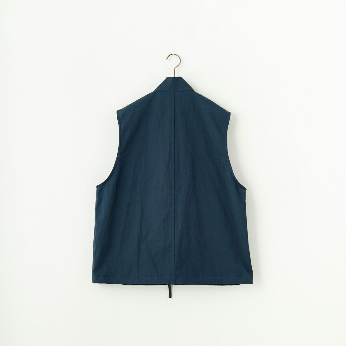 STILL BY HAND [スティルバイハンド] スタンドカラーベスト [VE02251] TEAL BLUE