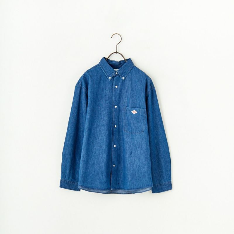 DANTON [ダントン] ストライプバンドカラーシャツ [DT-B0279LCT